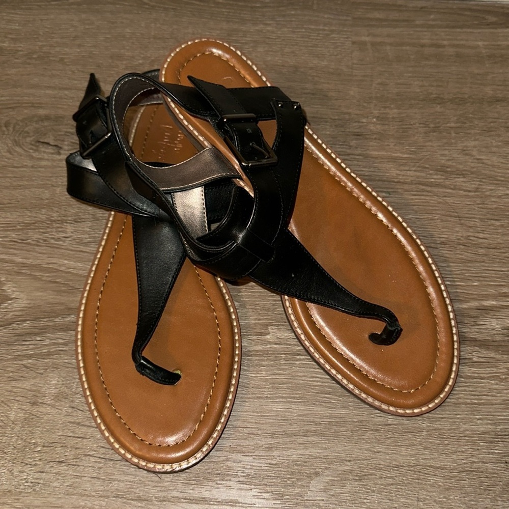 Black and Tan sandals